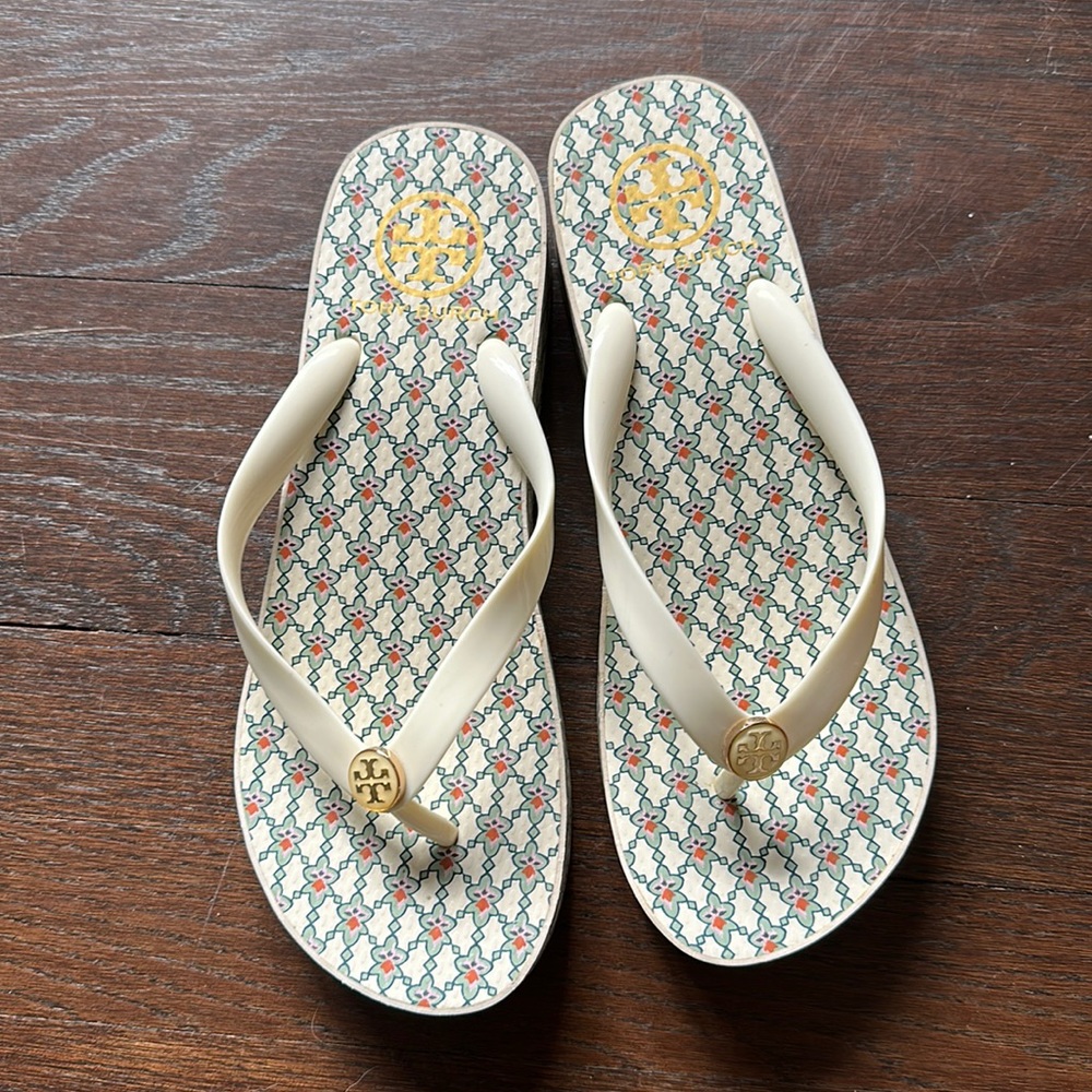 Tory Burch wedge thong sandals